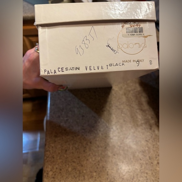Vintage Paloma Heels black velvet and‎ satin 9 - Picture 7 of 9